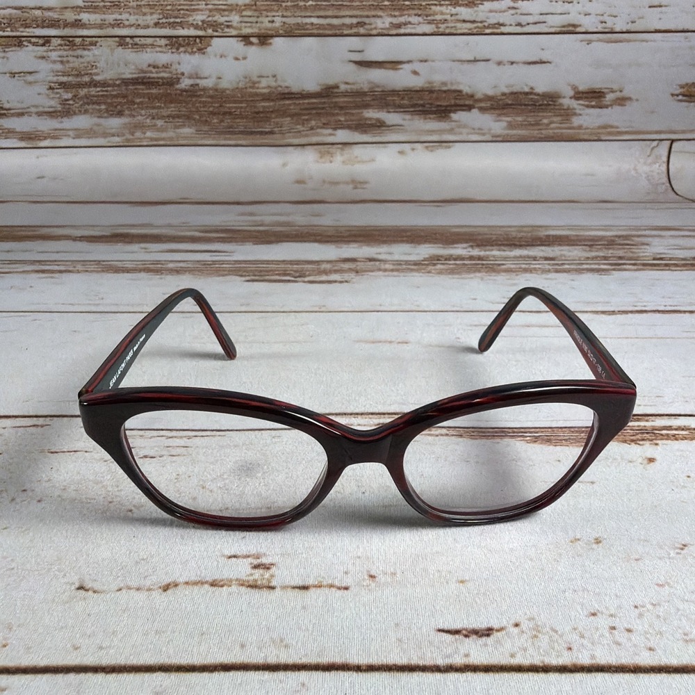 Lafont Paris Frivole 6080 Eyeglasses Frames 52-17-138 Burgundy Tortoise Used